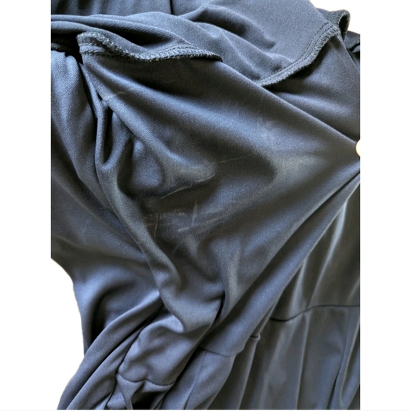 R&M Richards Shimmer Sleeveless Maxi Dress Navy Women's 16W - Picture 7 of 9